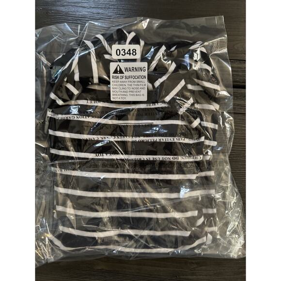 Old Navy Luxe Line Striped V Neck T Shirt Lightweight Ultra Soft Short Sleeve LG - Picture 4 of 8